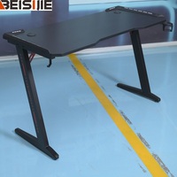 Table de jeu Beisijie Z8 en couleur noir de carbone Table épaisse lumière rvb PC Gamer accessoire porte-gobelet utilisé