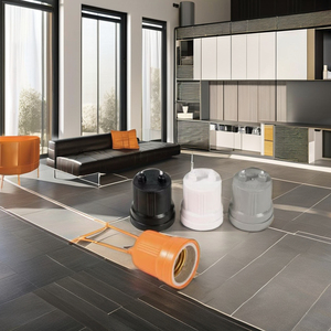 2025 nóng bán E27 Bakelite giữ đèn nhựa Tường Đèn ổ cắm với vít phong cách điện tường đèn bóng đèn cơ sở chủ - Product Image 2