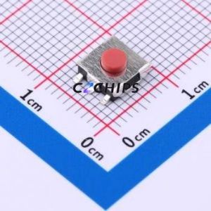 TS-1080W-A3B2-D2 Tactile Switch SMD Switch Single Pole Single Throw Round Button 1.8N Vertical Mount - Product Image 1