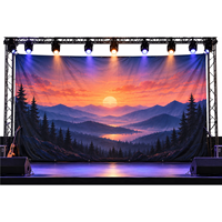 Toile de fond en tissu doux pour scène, bannière de concert, affichage pour événements en direct, impression personnalisée de toile de fond de concert en gros
