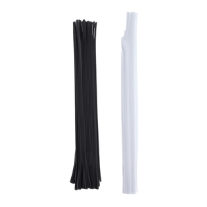 Abrazaderas para cables de 3,6 x 250 mm, 40 unidades, en blanco y negro, para organización de cableado electrónico automotriz - Product Image 2