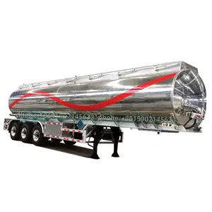 China factory 3 Axle 12 Wheel used aluminium fuel tanks with aluminum baffles trailer