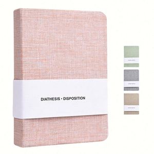 Custom Printed A5 Hardcover Thick Girlish Cloth Cover Notebook Linen <b>Journal</b> Promotion Diary for School Supplies - Product Image 1