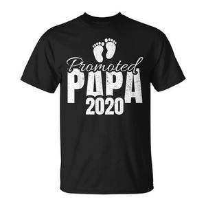 Camiseta Promoted Papa 2020 Baby Footprint para hombre, color negro - Product Image 1