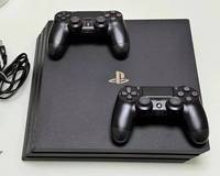 Console de jeu vidéo d'occasion Sony PlayStation 4 ultra-fine 500 Go noir jais PS4