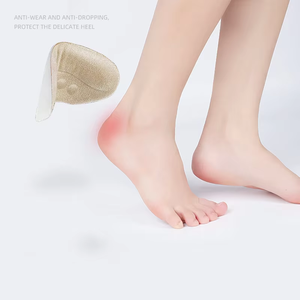 YEBEI كعب بطانة نوعية ممتازة أحذية عالية الكعب سميكة مكافحة ارتداء ملصق لينة قابل للتعديل مكافحة قطرة كعب نصف حجم الملصق - Product Image 2