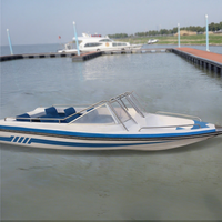 Luxe fibre de verre 6-8 personnes bateau de pêche à grande vitesse bateau de sport navires de mer à vendre