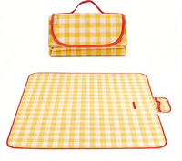 Tapis de pique-nique léger pour l'extérieur, 2x2m, carré, pour le camping et la plage