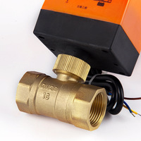 Vanne à bille en laiton hydraulique pour le contrôle des ventilateurs CVC, utilisation d'eau à haute température, OEM personnalisable, vanne à deux voies et à trois voies