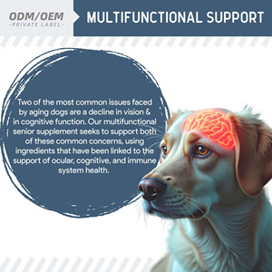 OEM/ODM Senior Dog Vision &amp; Cognition Chews - 7-in-1 Multivitamin for Eye Care &amp; Brain Health <strong>with</strong> Omega 3 6 9 for <strong>Old</strong> Dogs - Product Image 6