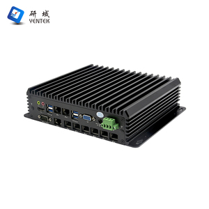 Mini PC Industrial Sin Ventilador 7360U 8265U 1135G7 <span class=keywords><strong>4</strong></span> PoE Intel I210AT Firewall Router DDR4 RS232 RS485 9-36V Amplio Rango de Voltaje <span class=keywords><strong>8</strong></span> LAN - Product Image 2