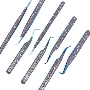 Pinzas Profesionales Personalizadas Nano Grip para Pestañas, 45, 75, 90 Grados, Herramienta para Extensión de Pestañas Voluminosas y Esponjosas, OEM - Product Image 1