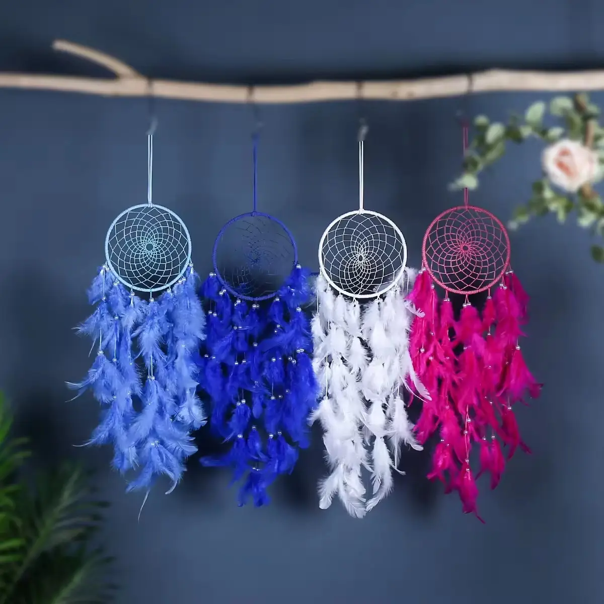 Custom handmade wind chimes pendant Home wall hanging art pendant with tassel dreamcatcher