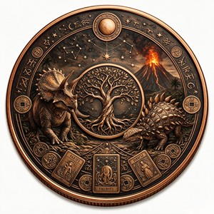 Moneda de la Suerte Feng Shui Tarot, Relieve 3D <span class=keywords><strong>Sol</strong></span> <span class=keywords><strong>Luna</strong></span> Astrología Constelación, Moneda Conmemorativa de Cobre, Regalo Coleccionable de Desafío - Product Image 1