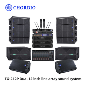 Système de sonorisation professionnel extérieur haute puissance CHORDIO TG-212P avec garantie de 2 ans pour le renforcement sonore des scènes de performance - Product Image 1