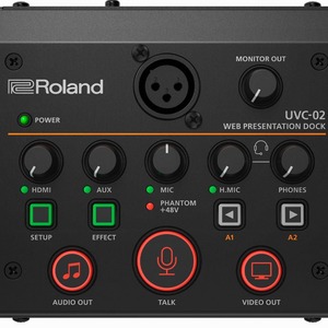 โซลูชันการสตรีมเสียงและวิดีโอ Roland UVC-02 พร้อมการ์ดจับภาพเสียงสำหรับการสตรีมสด - Product Image 2