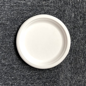 Plato Redondo Ecológico Desechable de 7 Pulgadas, Biodegradable, Hecho de Bagazo, para Servir Aperitivos y Guarniciones en Fiestas - Product Image 2