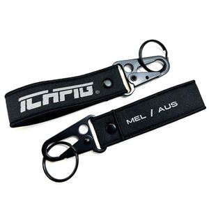 <b>Custom</b> Logo Lanyard <b>Key</b> Chain Short Strap Carabiner Keychain - Product Image 3