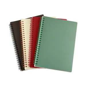 Hazır stok CAGIE spiral defterler öğrenciler için kalın spiral dergisi notebooklar A4 A5 b5 kaplı ruled notebooklar