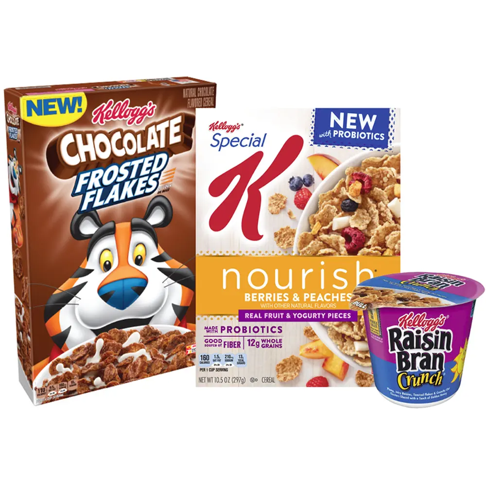 Breakfast Cereal Boxes Custom Cereal Cardboard Packaging Boxes UK Empty Instant Oatmeal Porridge Paper Box Fruit Nut Food