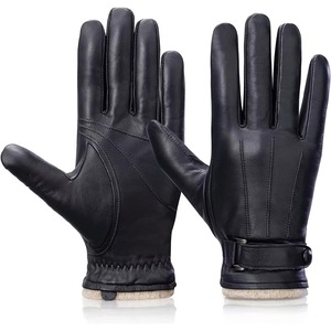 High Quality Leather <b>Touch</b> <b>Screen</b> <b>Gloves</b> Protective Workwear Outdoor Utility Flexible Design Custom Logo Bulk Manufacturing - Product Image 5