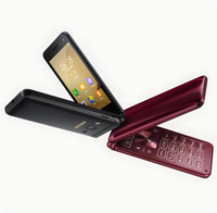 Teléfono Celular Inteligente con Sistema Android, Doble SIM, Desbloqueado, para Samsung Folder 2 G1650, Teléfono con Teclado Inteligente