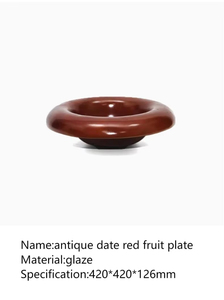 High Quality Fruit Plate Storage Tray Living Room Art Soft Furnishings Coffee Table <b>Retro</b> Desktop Ornaments - Product Image 2