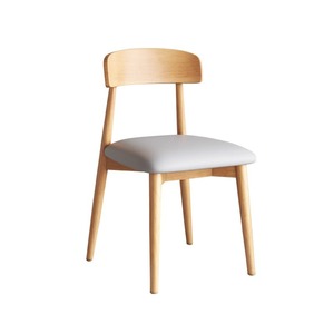 Stile moderno <span class=keywords><strong>in</strong></span> <span class=keywords><strong>legno</strong></span> massello sedia da pranzo semplice <span class=keywords><strong>in</strong></span> <span class=keywords><strong>legno</strong></span> <span class=keywords><strong>poltrona</strong></span> con cuoio PU & cotone lino per il ristorante caffè tè tempo libero - Product Image 5
