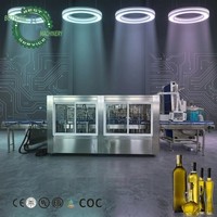 Ligne de remplissage rotative de verre pour huile de soja et de sésame, 3000-25000 BPH, avec détection de poids et kit de configuration GMP