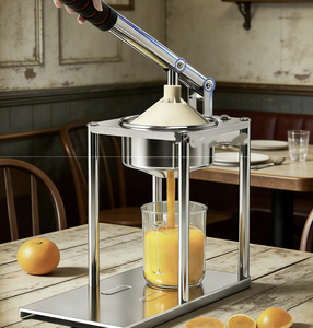 Presse-agrumes manuel portable - Acier inoxydable 304 - Presse-agrumes professionnel - Facile à nettoyer - Passe au lave-vaisselle - Pour un jus d'orange frais - Product Image 2