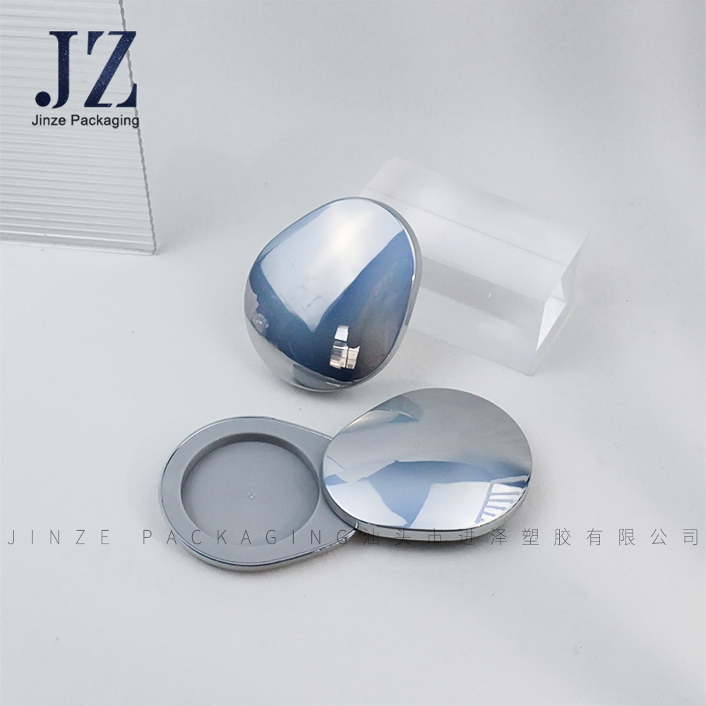 Jinze косметический Овальный монохромный Магнитный футляр для теней для век коробка-контейнер для румян
