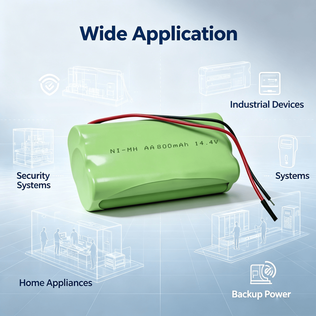 OEM 14.4V NiMH Rechargeable Battery Pack 800mAh Bare Wire Flying Leads High Voltage for Sweeping Robot Vacuum Cleaner Industrial