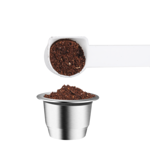 I Cafilas <span class=keywords><strong>Capsules</strong></span> réutilisables en acier inoxydable <span class=keywords><strong>Capsules</strong></span> de café Crema <span class=keywords><strong>rechargeables</strong></span> avec couvercles réutilisables <span class=keywords><strong>compatibles</strong></span> pour Nespreso-s - Product Image 5