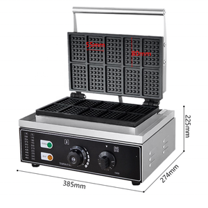 Nouveau haute productivité 220V électrique Portable dix pièces poêle à gaufres en acier inoxydable conception boulangerie Restaurant nourriture Snack Service - Product Image 2