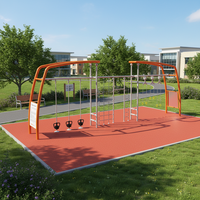 Station de fitness combinée pour jeunes, structure en acier, équipement de calisthénie multifonctionnel pour adolescents, OEM/ODM