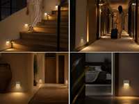 Lampes LED pour la maison, lumière LED à détecteur de mouvement, lampe de nuit, lampes murales rechargeables pour couloir, lumière d'escalier LDN0001-24-1