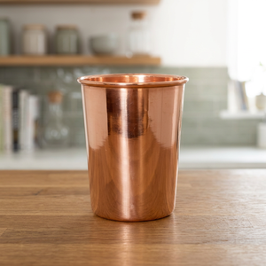 Taza de Cobre de Alta Calidad, Estilo Antiguo Indio, Plateada, Gran Capacidad, Ecológica, Doble Pared, para Oficina, Artesanía India para el Hogar - Product Image 3