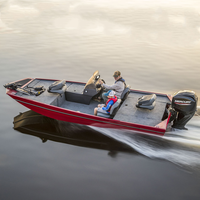 Bateau de Pêche à Basse KINOCEAN 2025 en Aluminium de 17 Pieds, Qualité Supérieure, avec Console Latérale, Neuf, Type Jon Boat, Idéal Sports, En Promotion