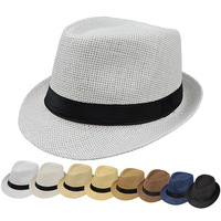 Logo personnalisé été plage chapeau de paille Jazz Panama Cowboy chapeau Fedora extérieur femmes hommes chapeau de soleil