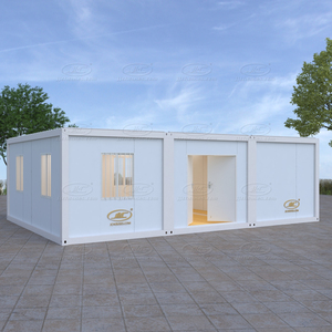 Dortoir préfabriqué en acier de 40 pieds Maison d'hébergement Lits superposés bon marché Conteneur à plat pour <span class=keywords><strong>étudiant</strong></span> Living School Hotel Sandwich - Product Image 1