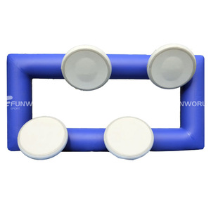 Jouet d'eau gonflable Ninja Quad Steps Parcours d'obstacles d'eau personnalisé pour tous les âges - Product Image 1