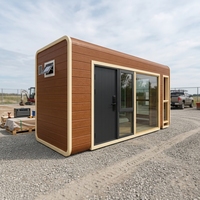 Maison conteneur modulaire extensible 20 pieds 40 pieds, cabine préfabriquée en structure acier pour camp de chantier