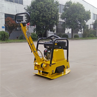 Compacteur de sol portatif à moteur pour travaux de construction, machine vibrante à plaque compacteuse de béton, petite plaque vibrante haute performance