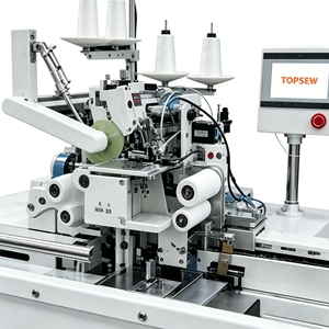Machine à coudre automatique multi-aiguilles TS-846 pour la pose de bande élastique sur les sous-vêtements, <span class=keywords><strong>robot</strong></span> de couture industriel haute efficacité - Product Image 2