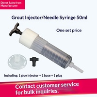 Colle de réparation de fissures en plastique, injecteur, injecteur de coulis basse pression, packer de renforcement, résine époxy, remplissage de tambours creux