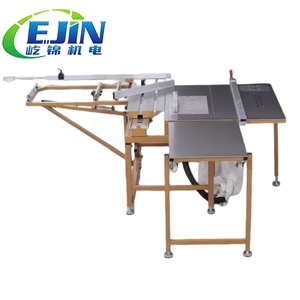 Scie à panneaux horizontale professionnelle écologique avec guide laser et lame de 203 mm pour une coupe précise du métal et du bois - Product Image 1