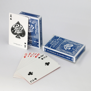 Custom Printed Blue Design Playing Cards Square Corners Glossy Coating Personalized Poker Game Cards - Product Image 3