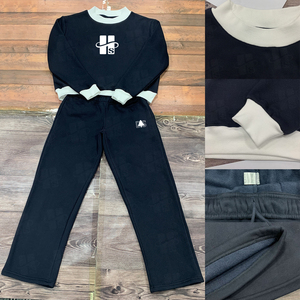 Conjunto Deportivo de Felpa para Mujer, Personalizado al por Mayor, con Bordado de Cadena, 330GSM, Diseño Holgado con Bloques de Color, para Gimnasio y Ejercicio al Aire Libre - Product Image 5