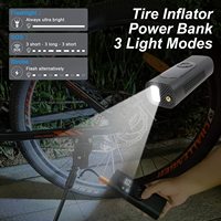 Portable Mini DC 12v sans fil électrique compresseur d'air pompe lumière LED gonfleur de pneu pour voiture vélo moto-ABS matériel