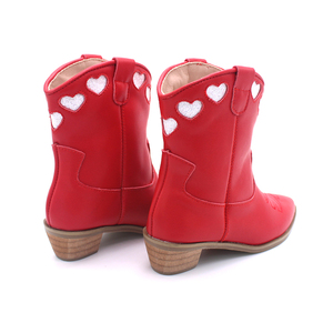 Bottes de cow-girl pour filles, enfants, tout-petits, avec logo personnalisé, faible MOQ, mode occidentale, Noël, petite fille, cœur, bottes de cow-girl - Product Image 5